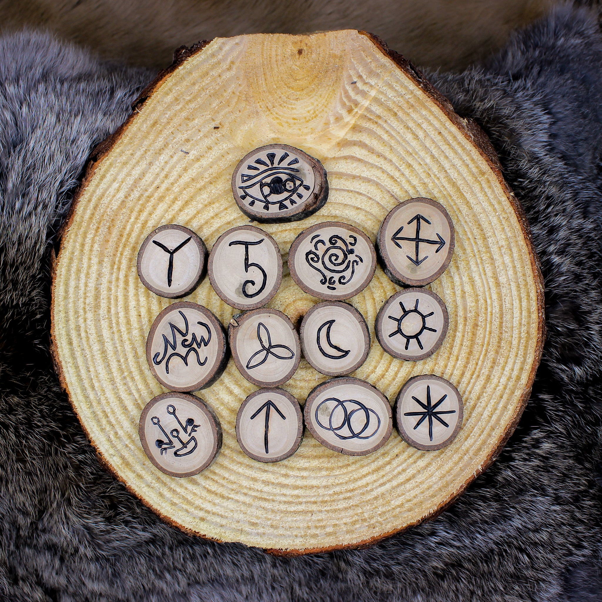 Witches Runes | Hand Burned Divination Set – The Vulture's Bone